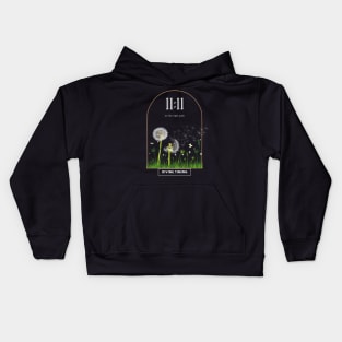 Manifestation Angel number 11:11 Kids Hoodie